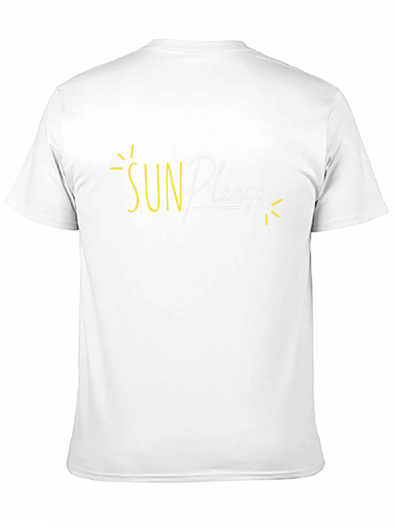 Sun Please Graphic Tee - Black Cotton T-Shirt
