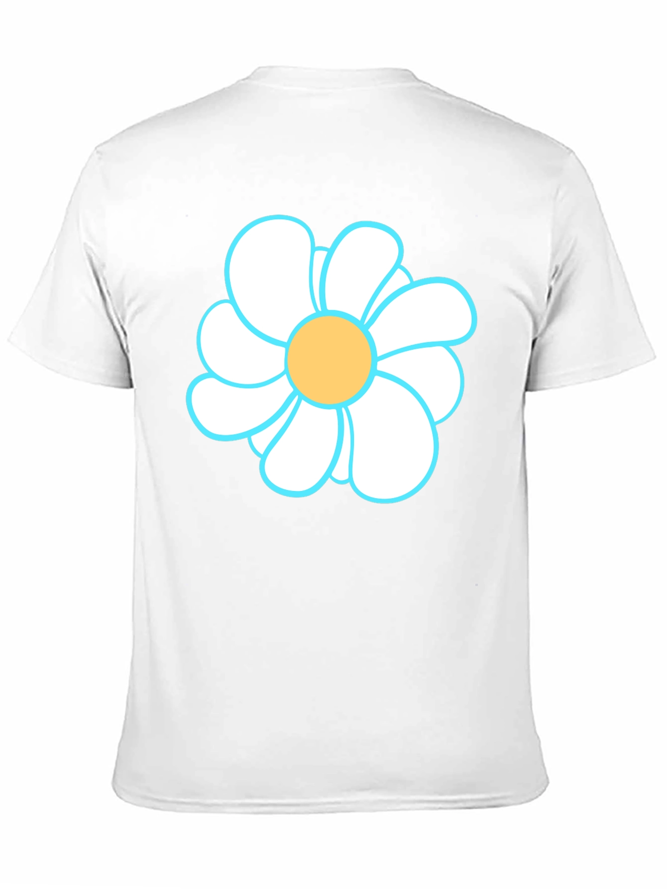 Daisy Graphic Tee - Black Cotton T-Shirt
