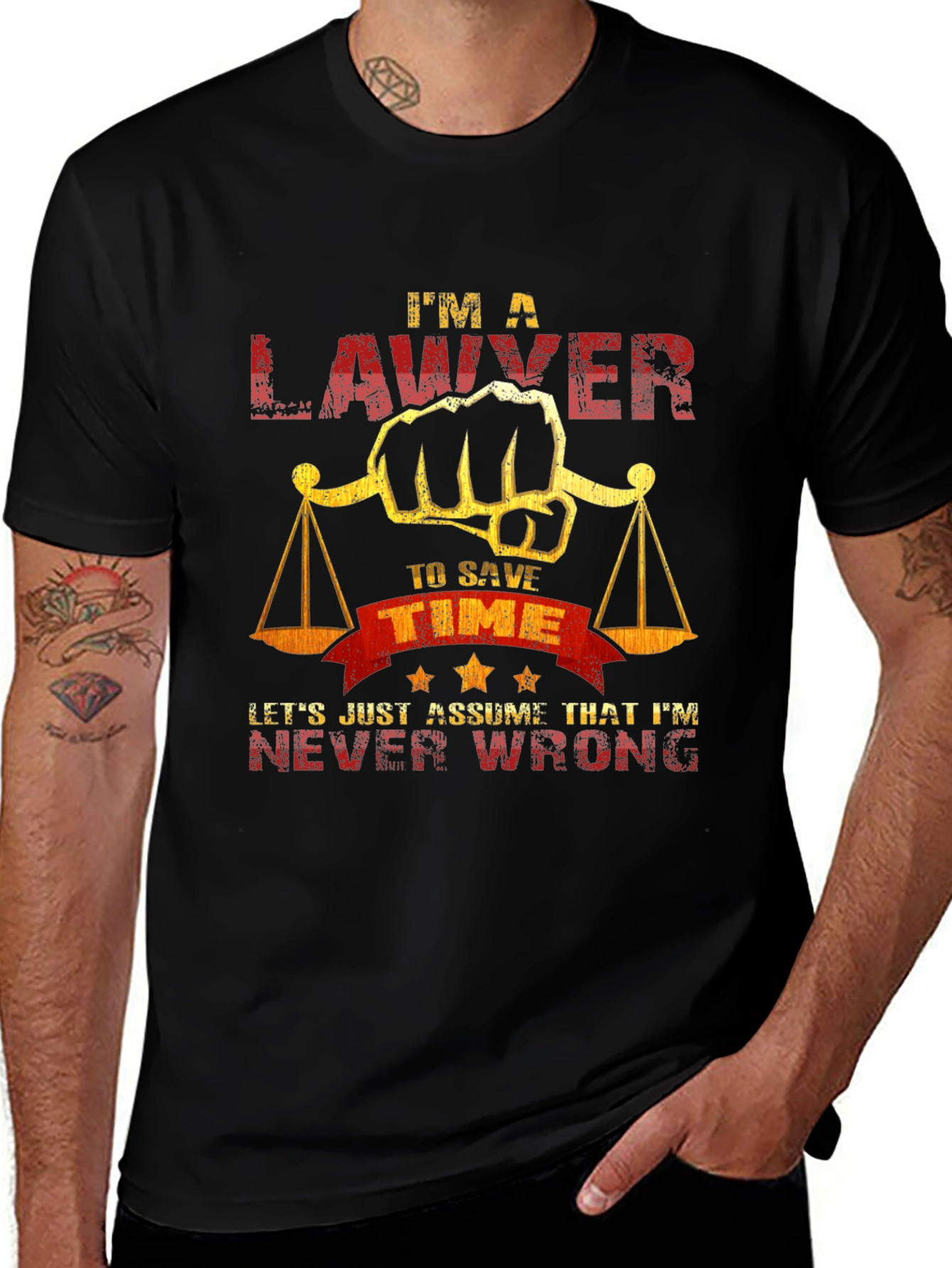 Lawyer Never Wrong Graphic T-Shirt