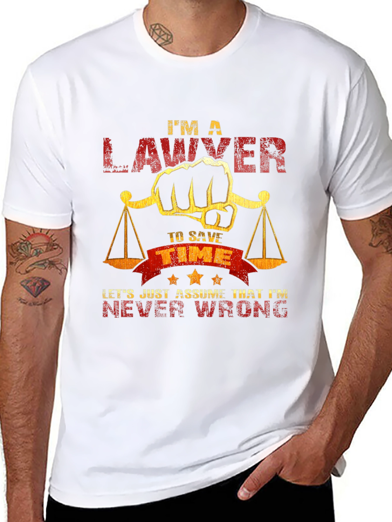 Lawyer Never Wrong Graphic T-Shirt