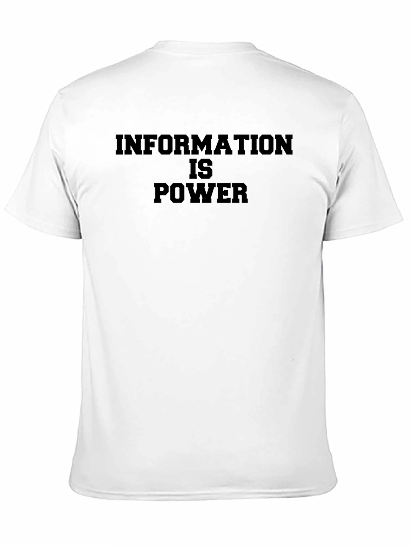 Information is Power Black T-Shirt