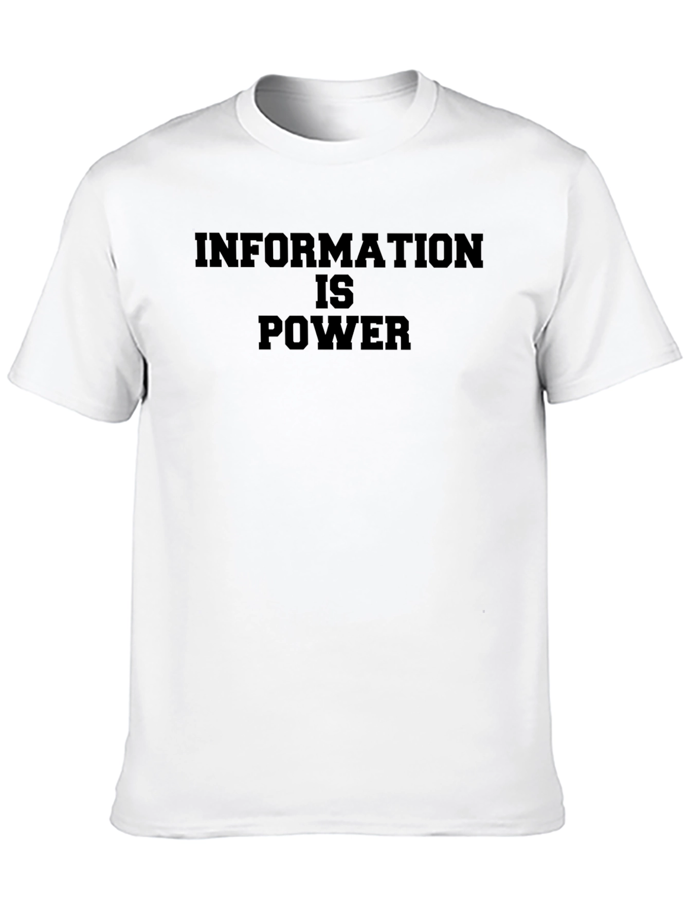 Information is Power Black T-Shirt