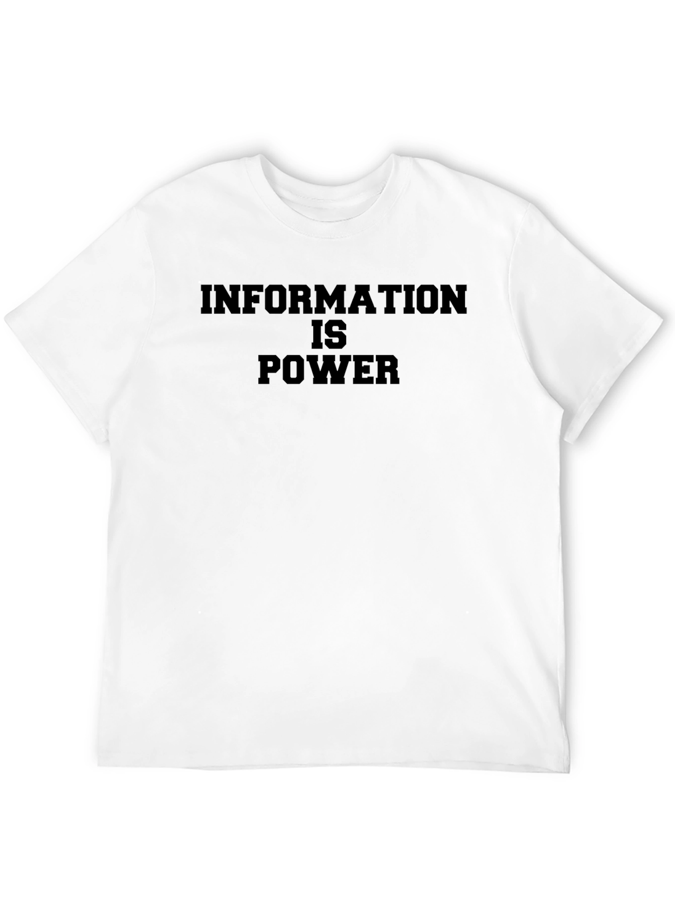 Information is Power Black T-Shirt