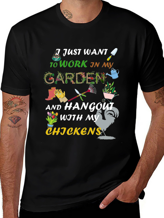 Gardening & Chicken Lover T-Shirt