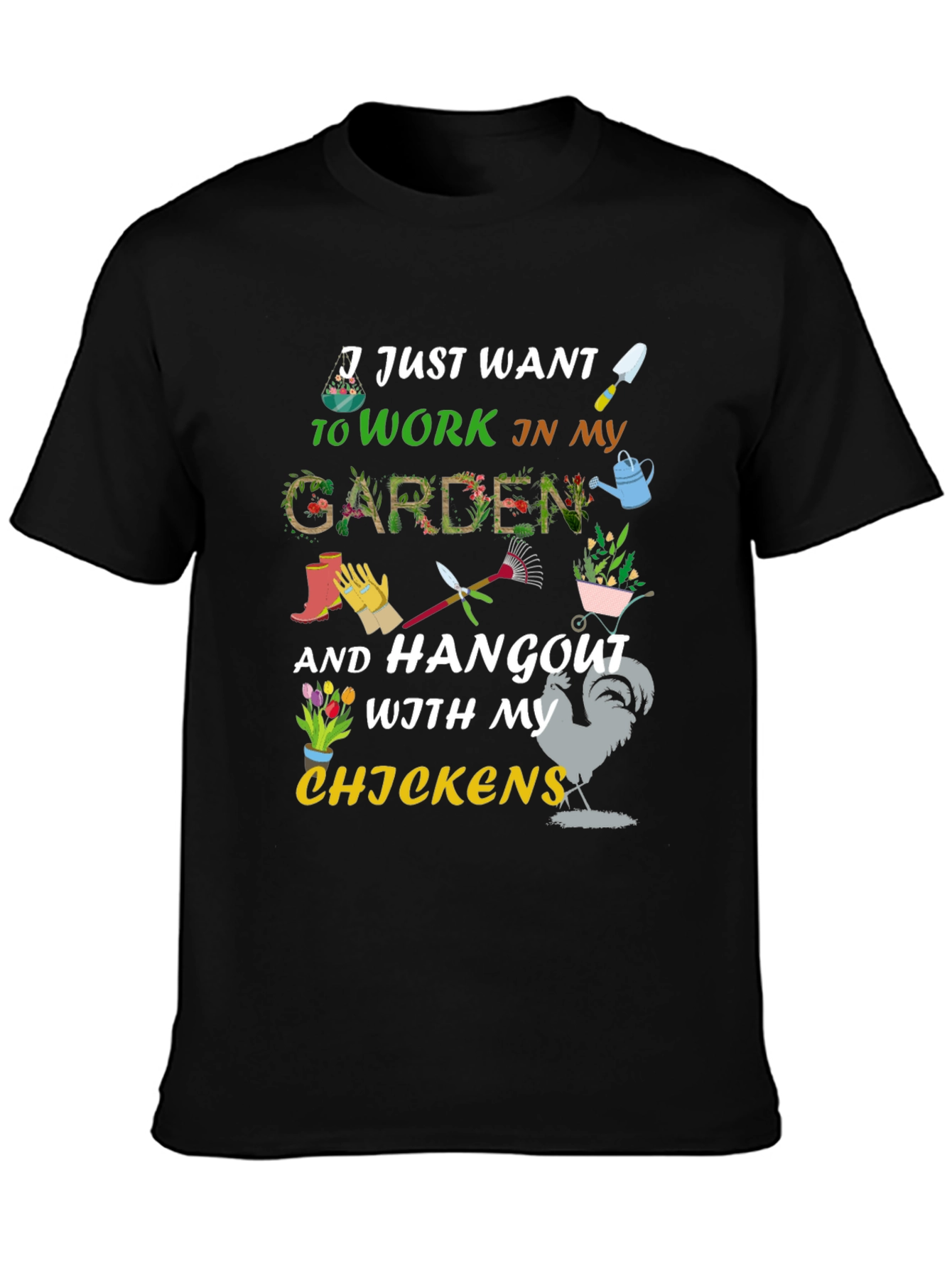 Gardening & Chicken Lover T-Shirt