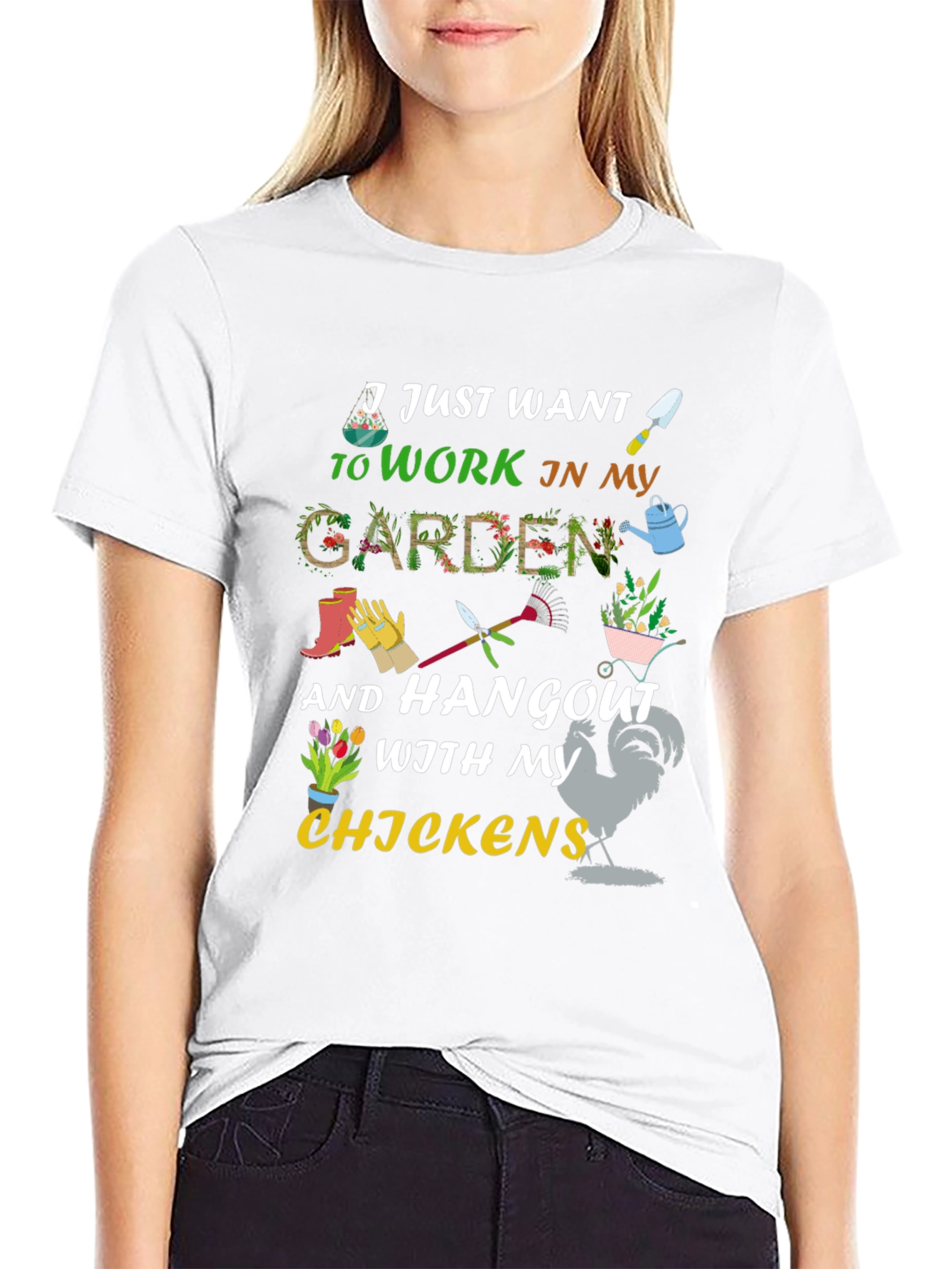 Gardening & Chicken Lover T-Shirt