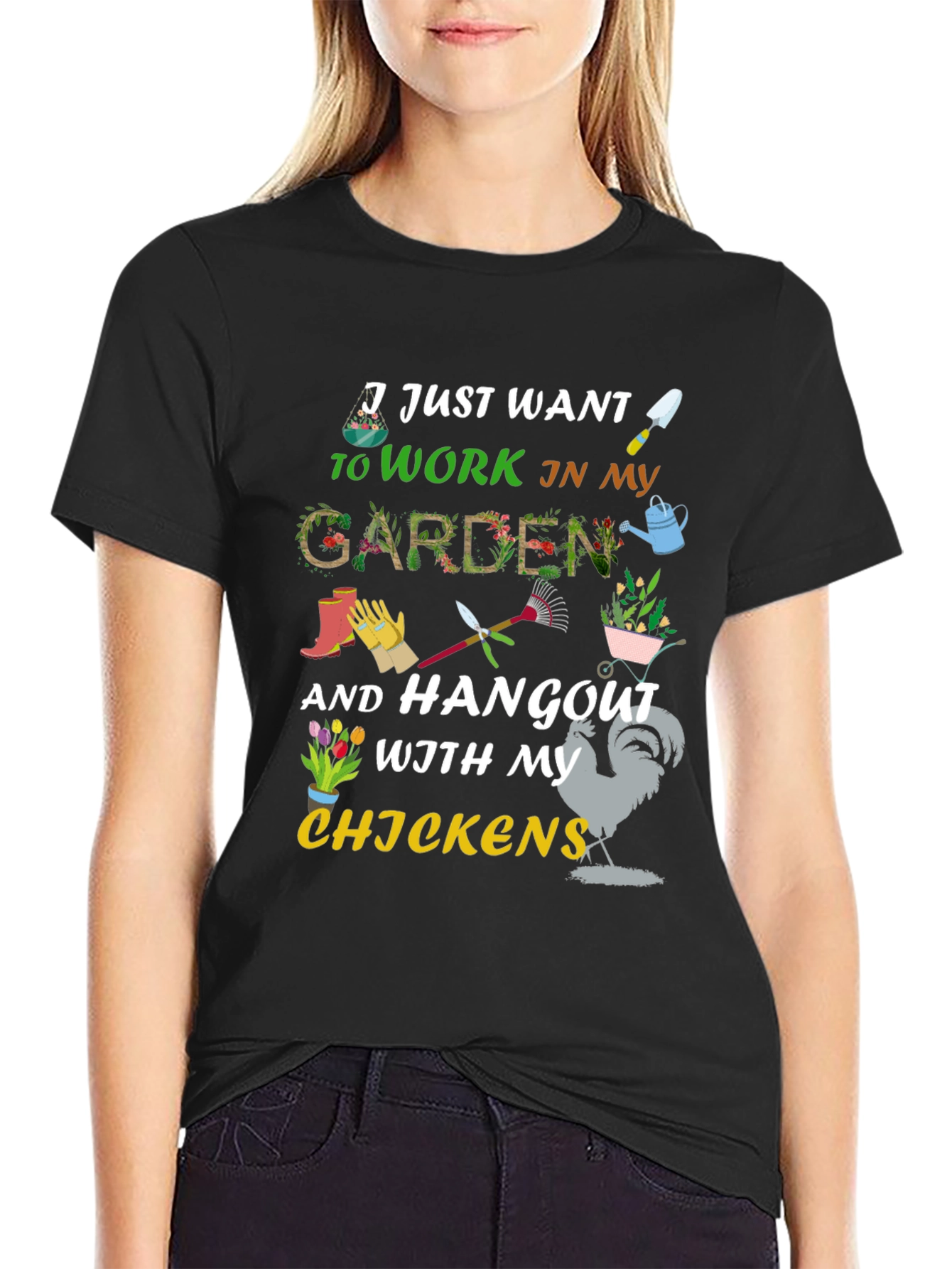 Gardening & Chicken Lover T-Shirt