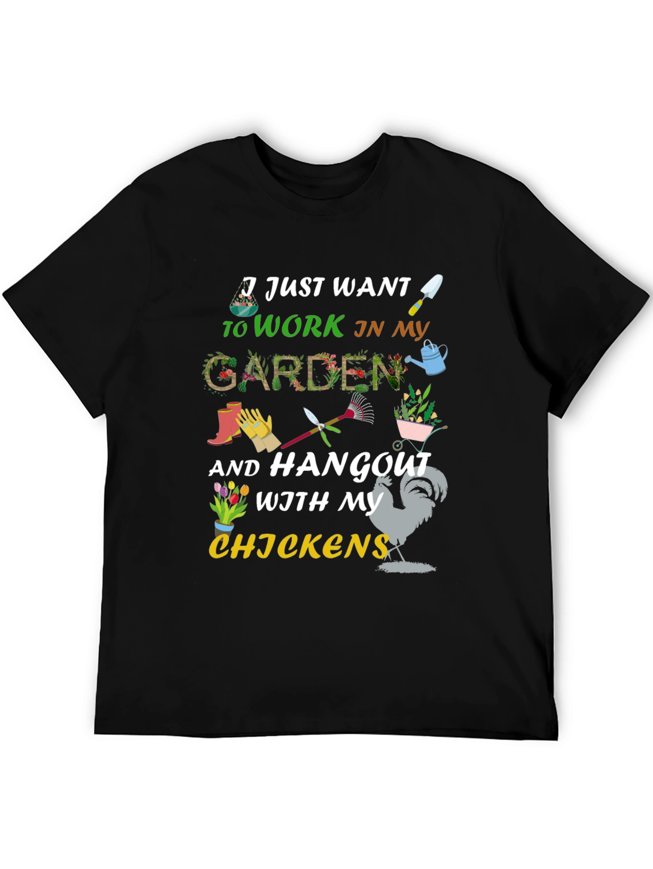 Gardening & Chicken Lover T-Shirt