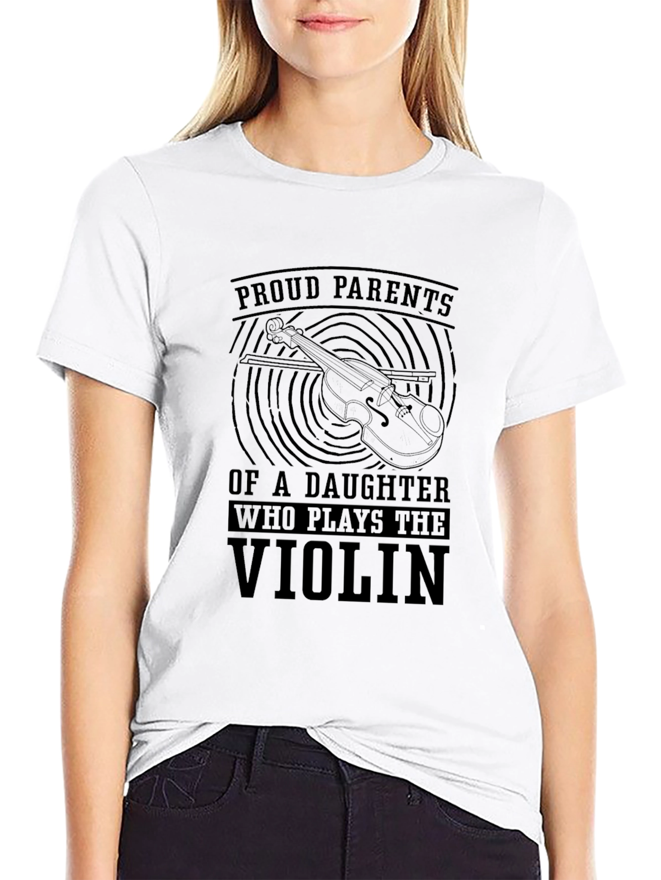 Proud Parents Violin Daughter T-Shirt