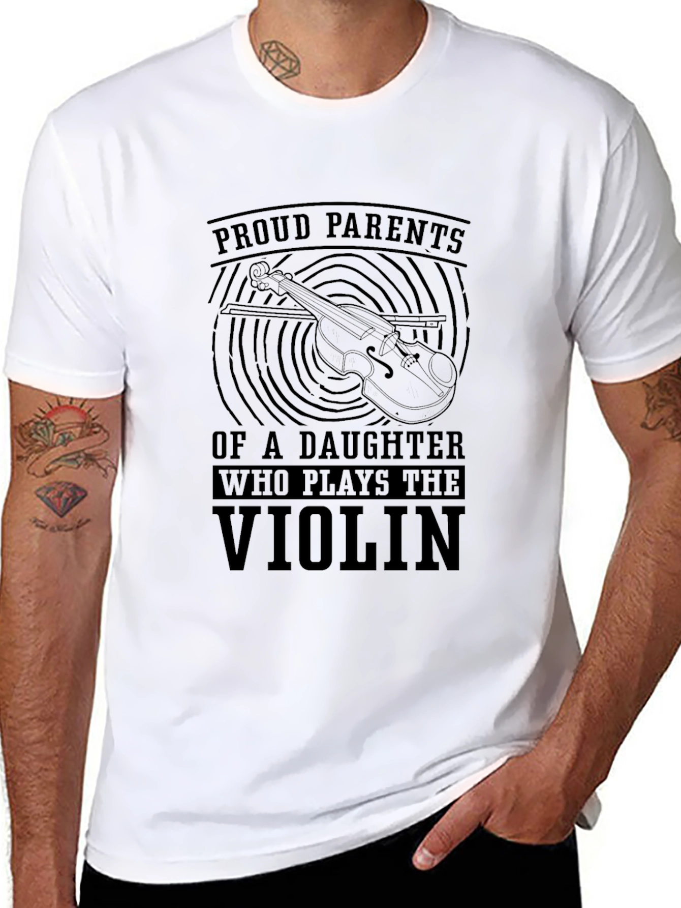 Proud Parents Violin Daughter T-Shirt