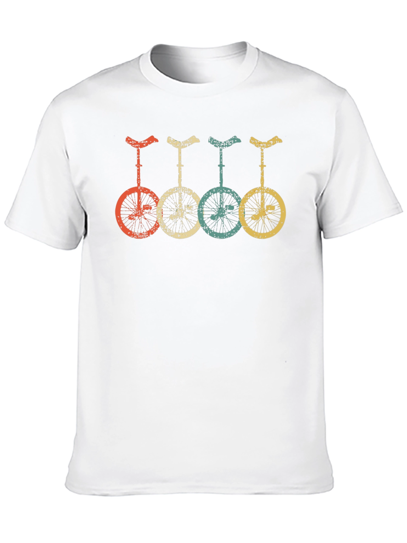 Retro Unicycle T-Shirt - Black Tee