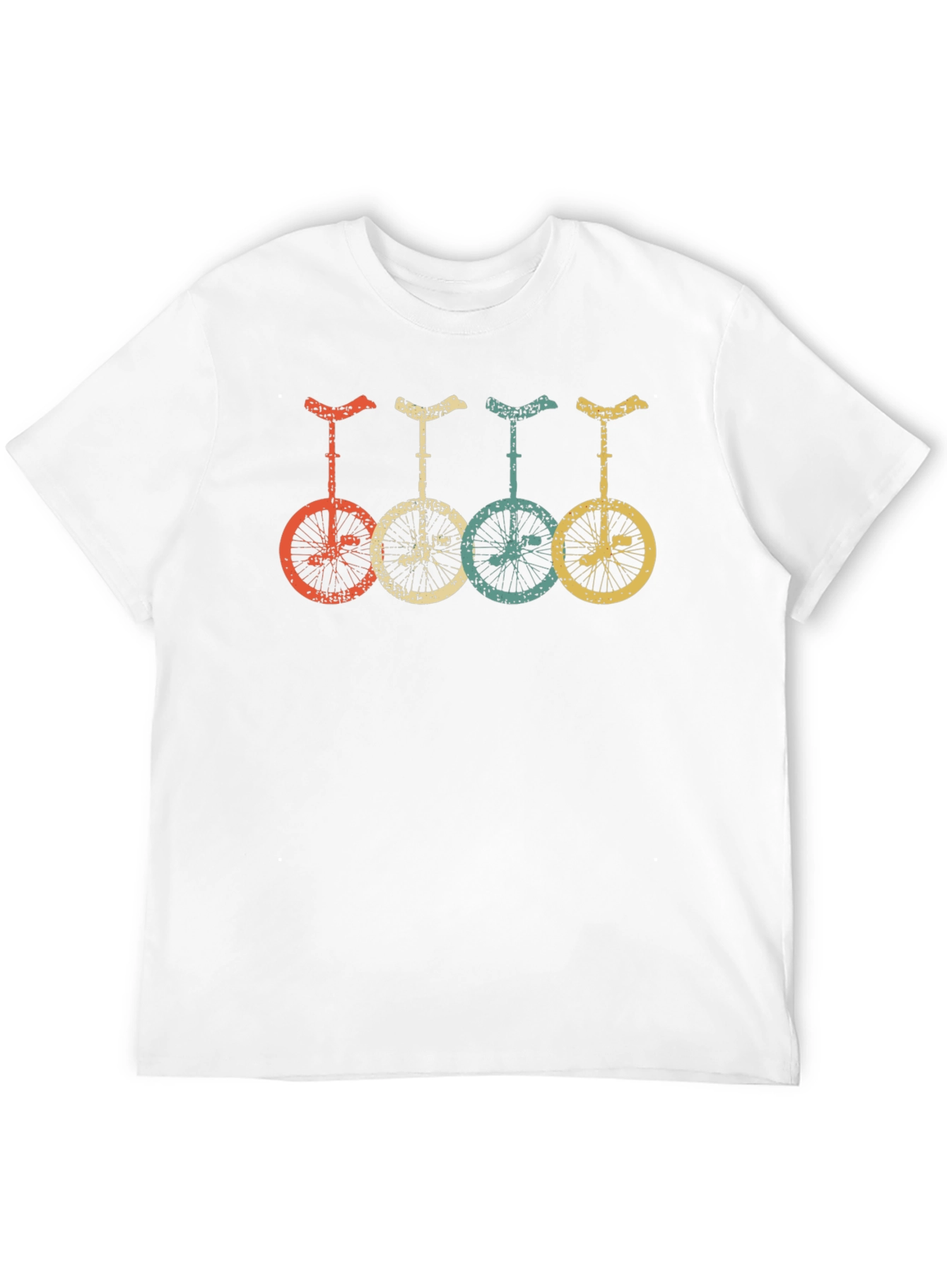 Retro Unicycle T-Shirt - Black Tee