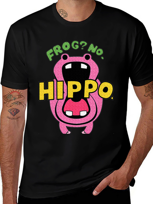 Frog? No. Hippo T-Shirt Funny Graphic Tee