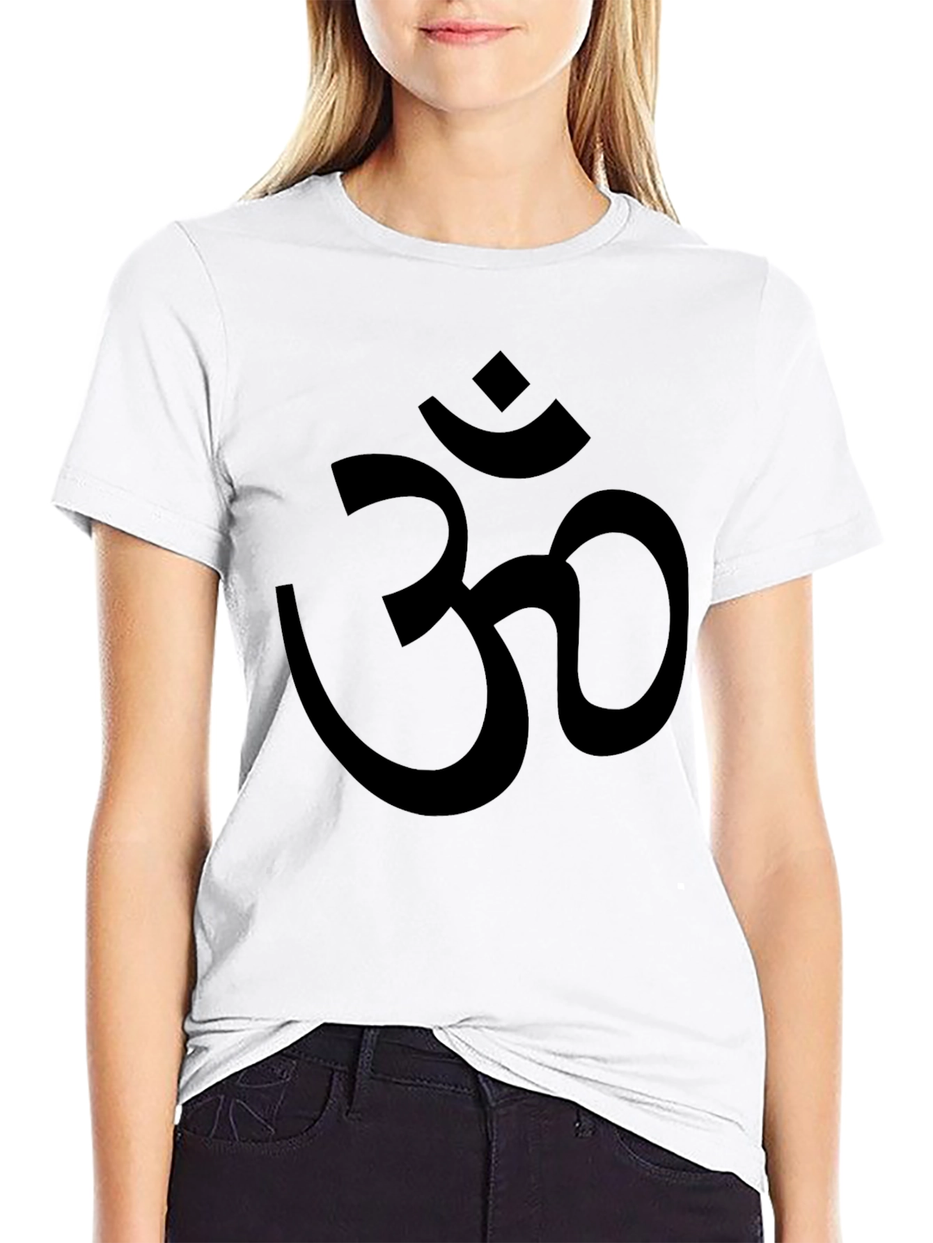 Black Om Graphic T-Shirt - Spiritual Yoga Tee