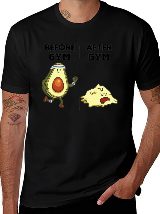 Funny Avocado Gym T-Shirt - Workout Humor