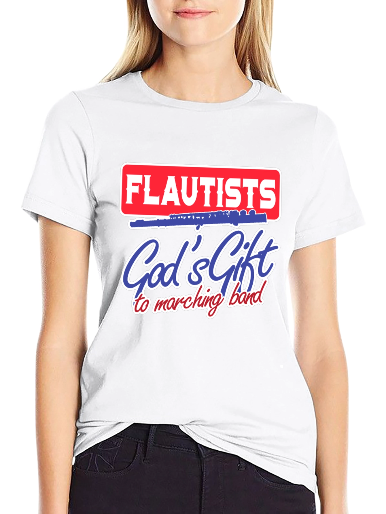 Flautists Gods Gift to Marching Band T-Shirt