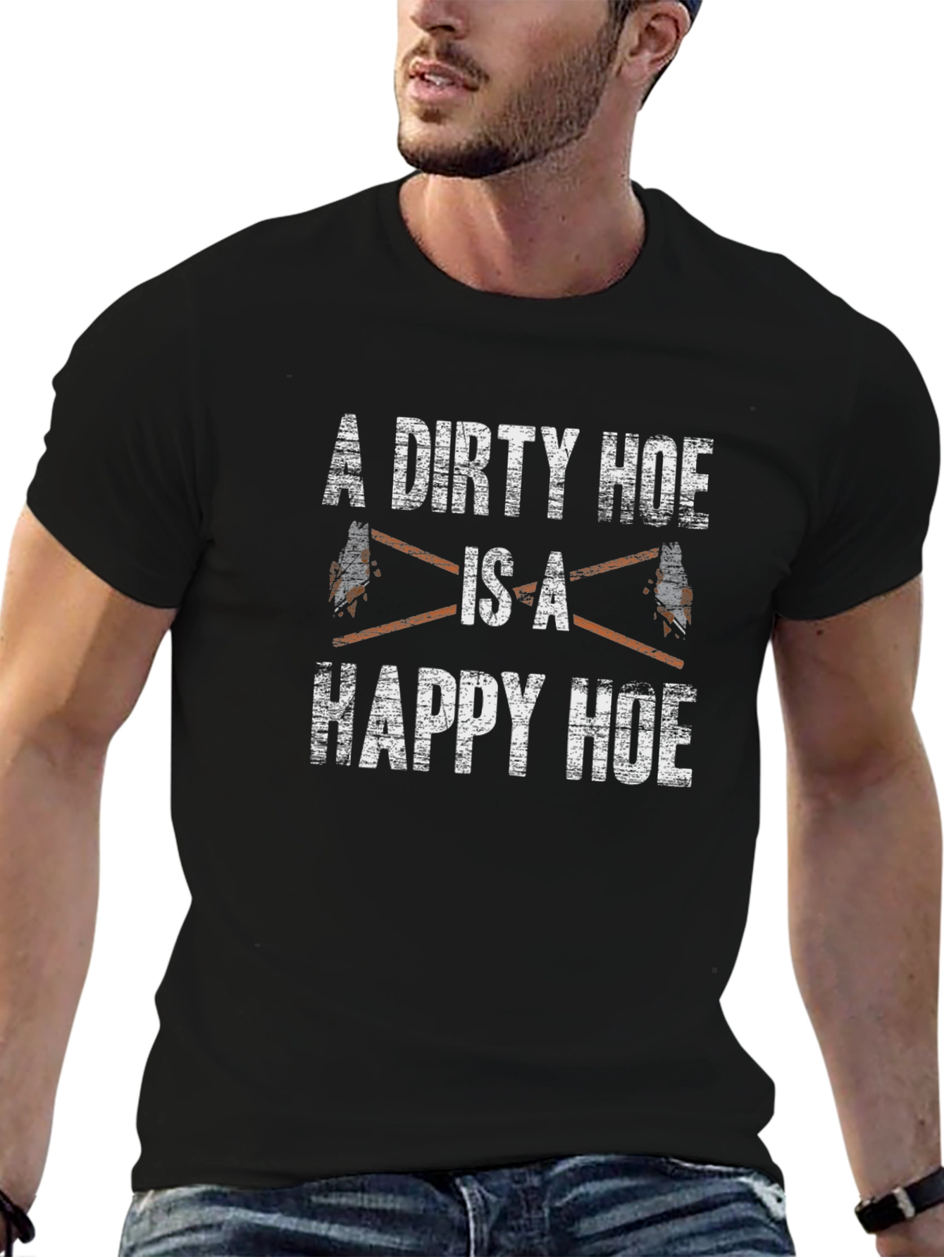 Dirty Hoe Happy Hoe Graphic T-Shirt