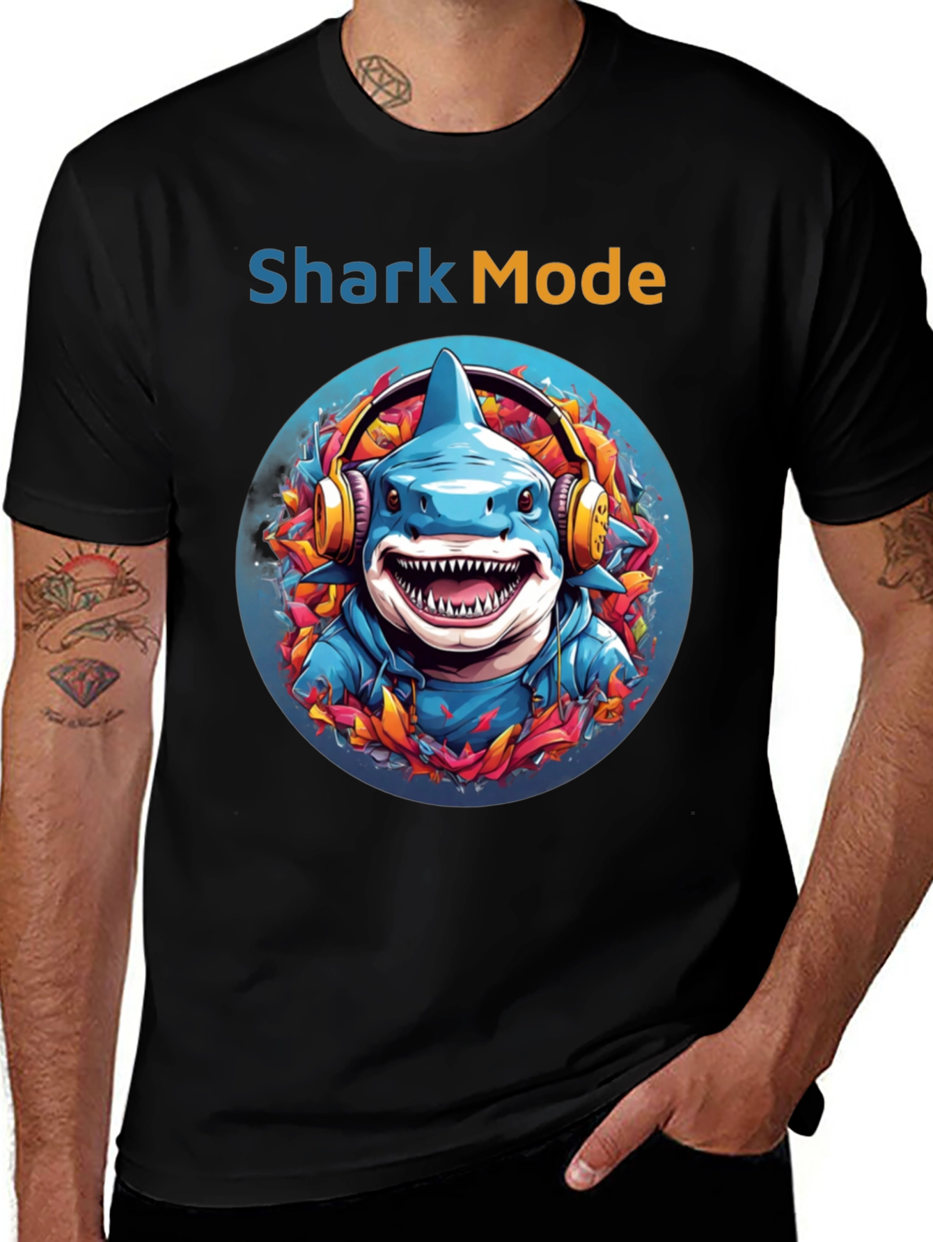 Shark Mode Graphic T-Shirt