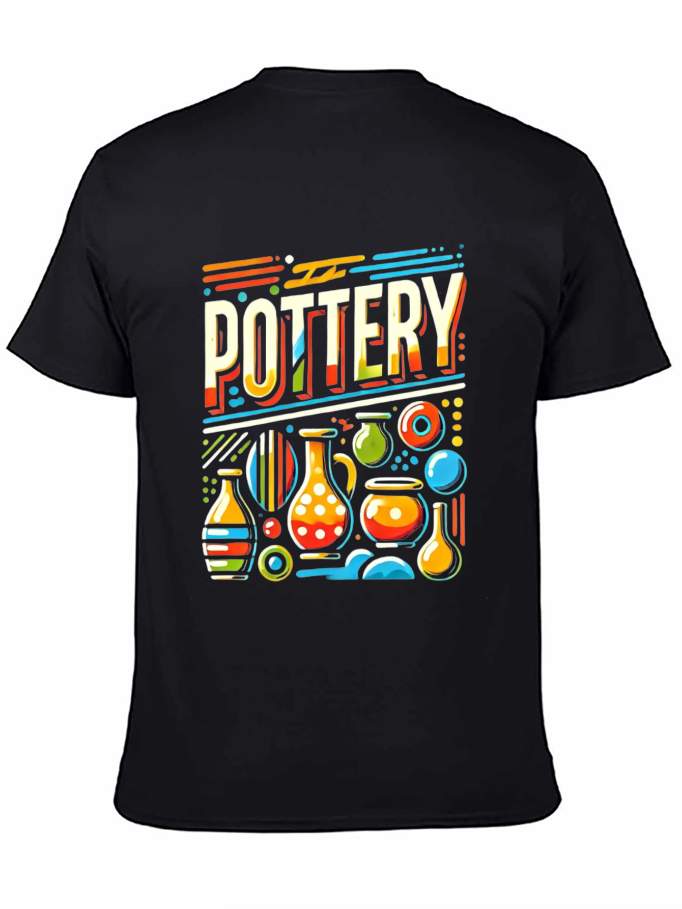 Pottery Graphic Tee - Artistic Ceramic Design