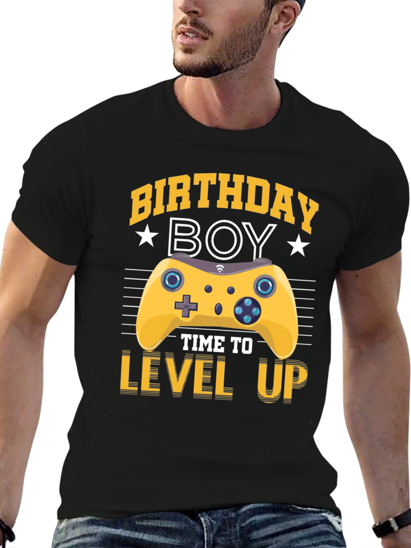 Birthday Boy Level Up Gaming T-Shirt