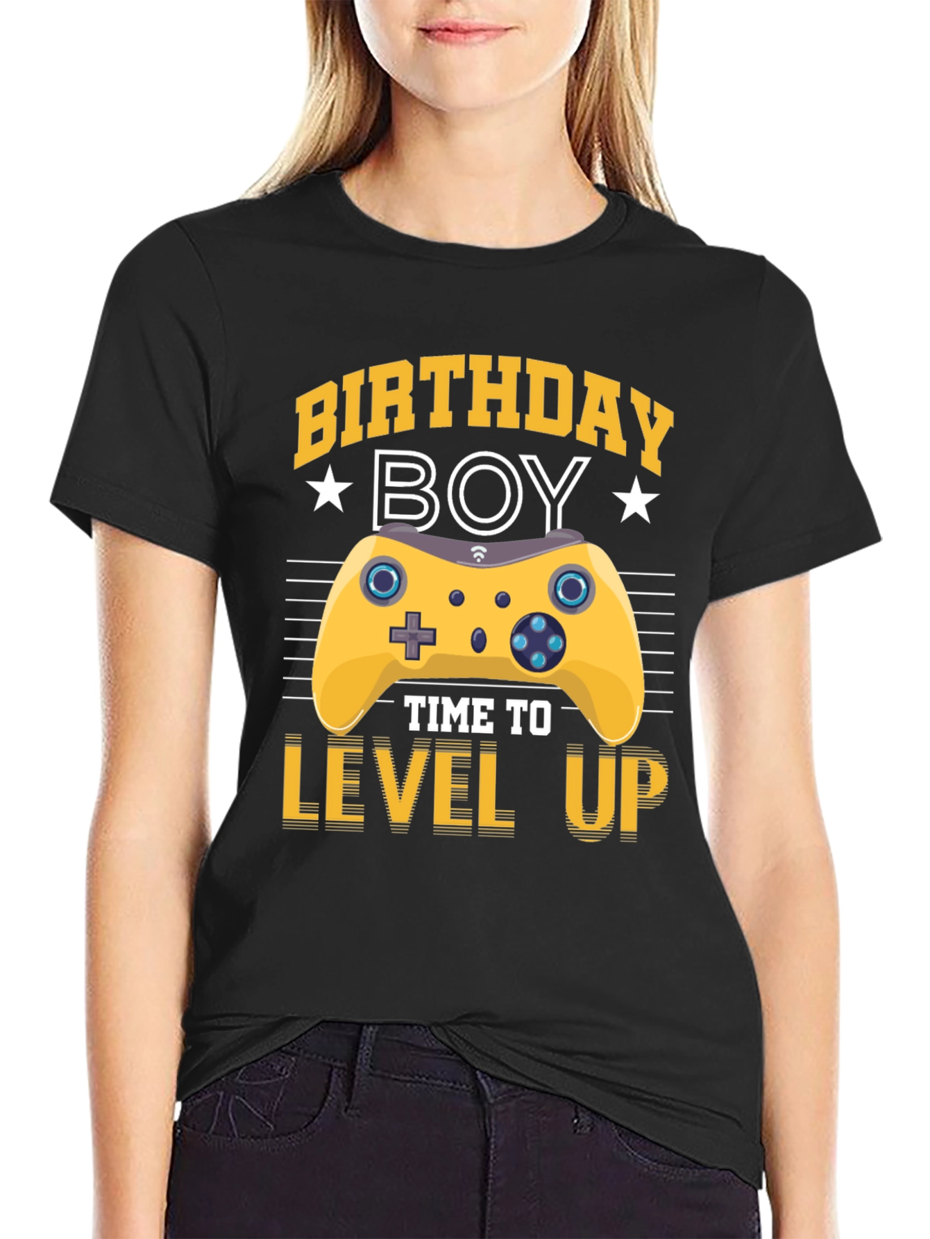 Birthday Boy Level Up Gaming T-Shirt