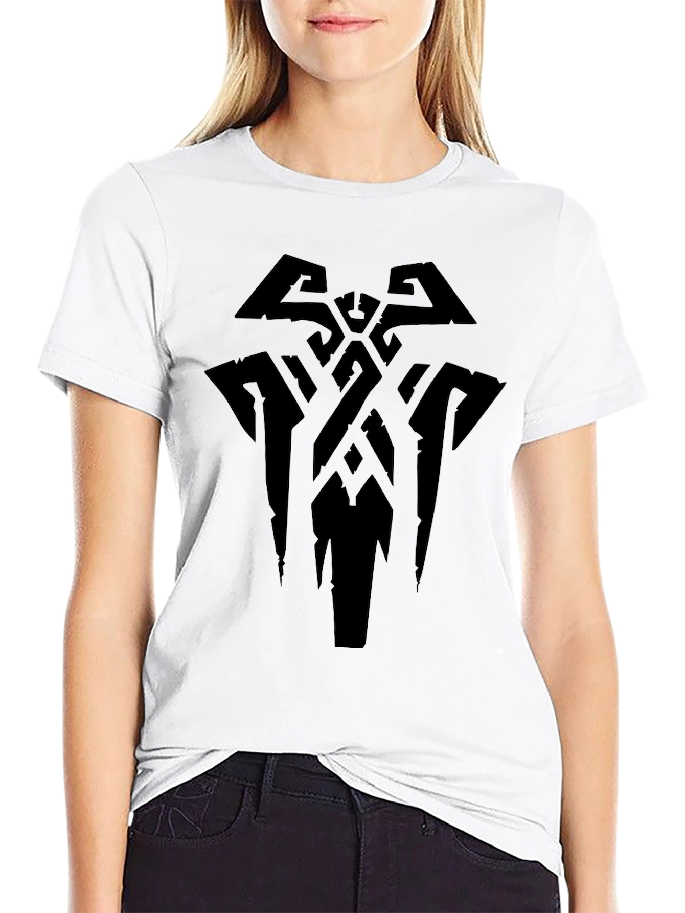 Mens Black Graphic Tee - Celtic Knot Design