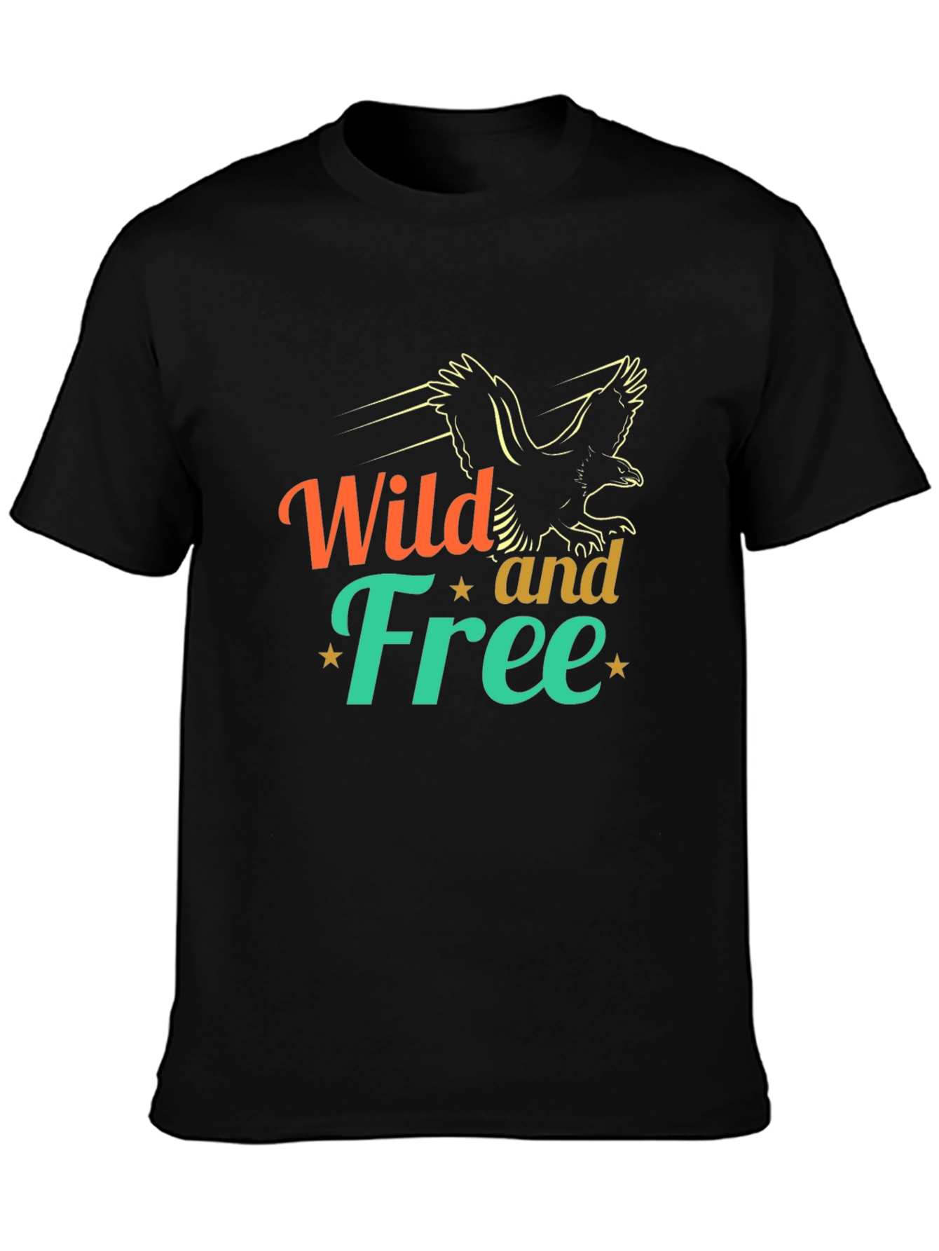 Wild and Free Eagle Graphic T-Shirt
