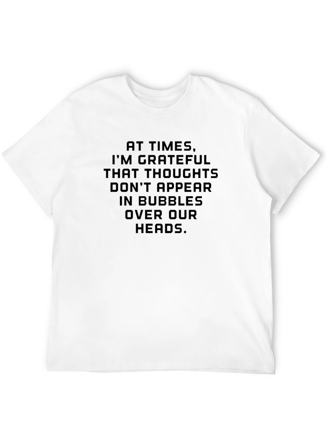 Grateful Thoughts Graphic Tee - Black