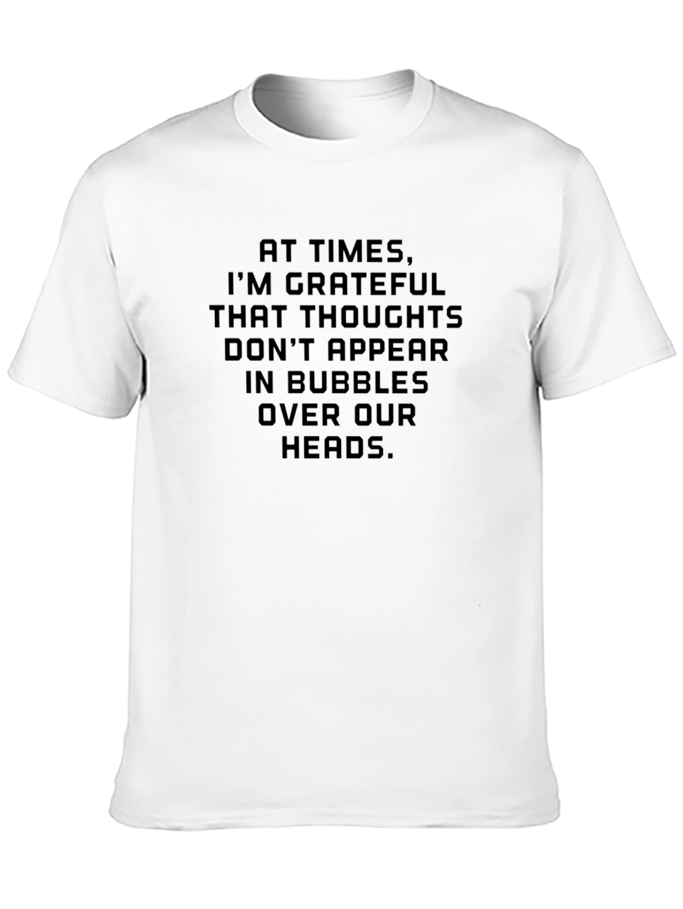 Grateful Thoughts Graphic Tee - Black