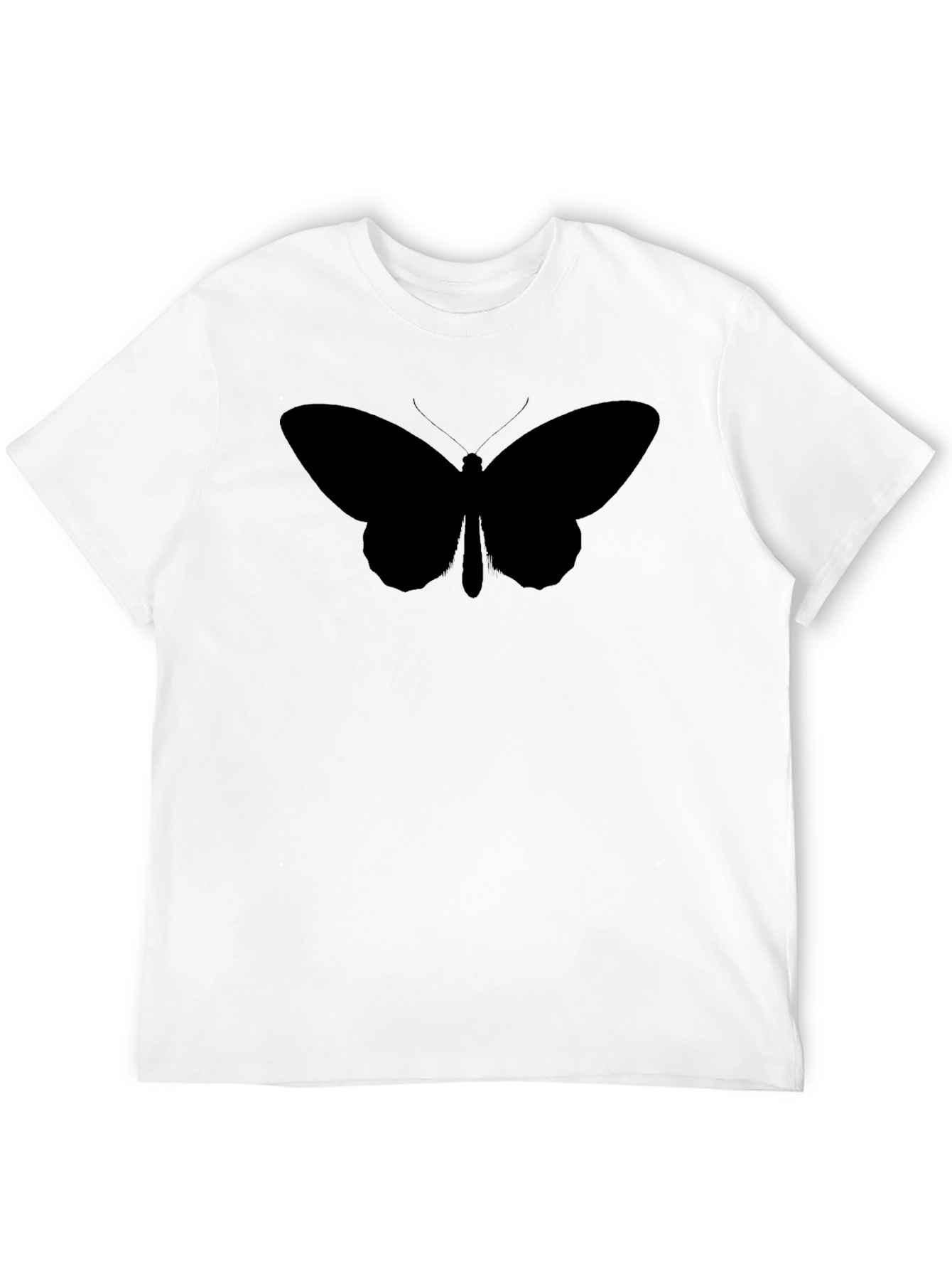 Butterfly Silhouette Black T-Shirt