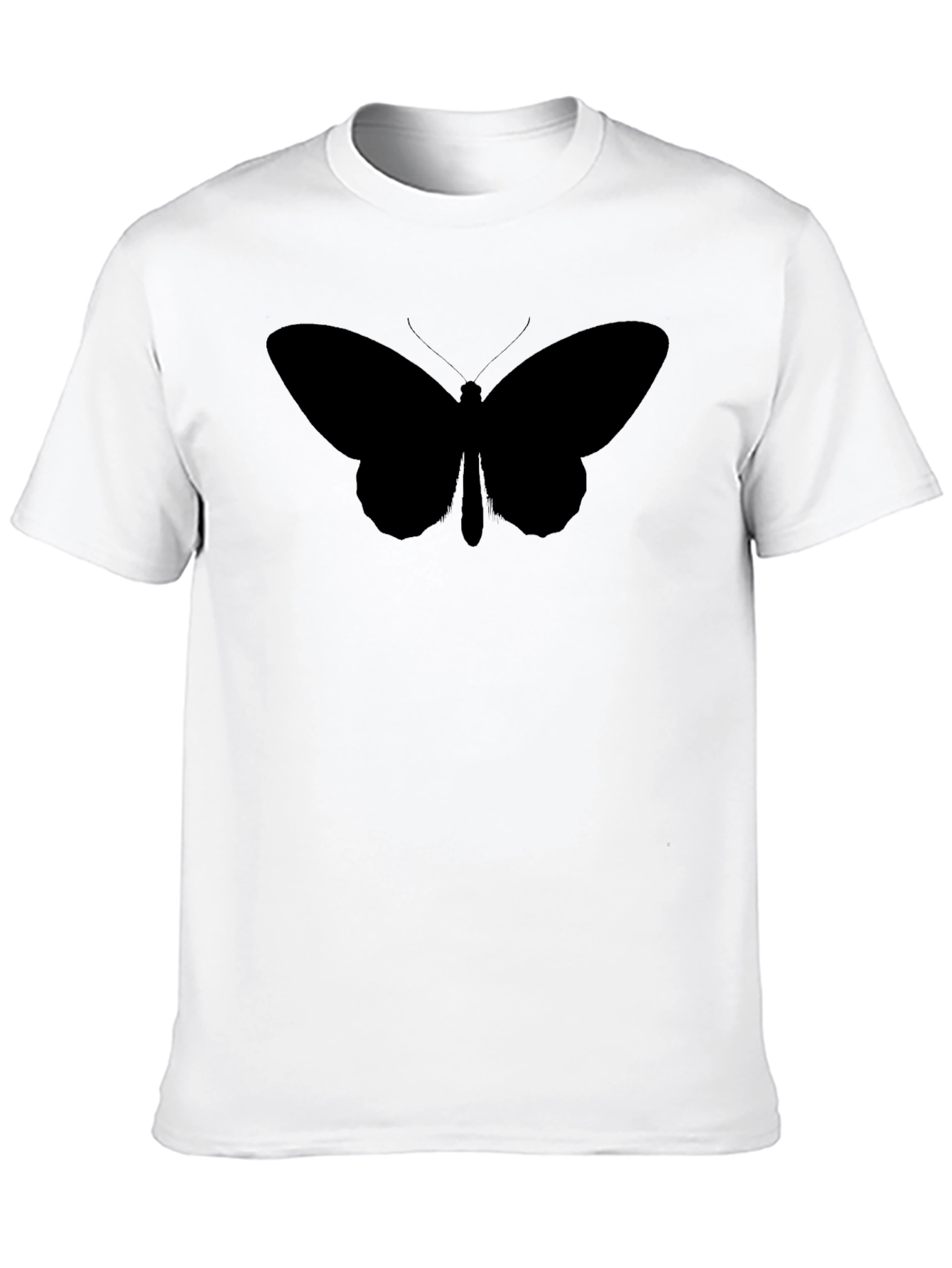 Butterfly Silhouette Black T-Shirt