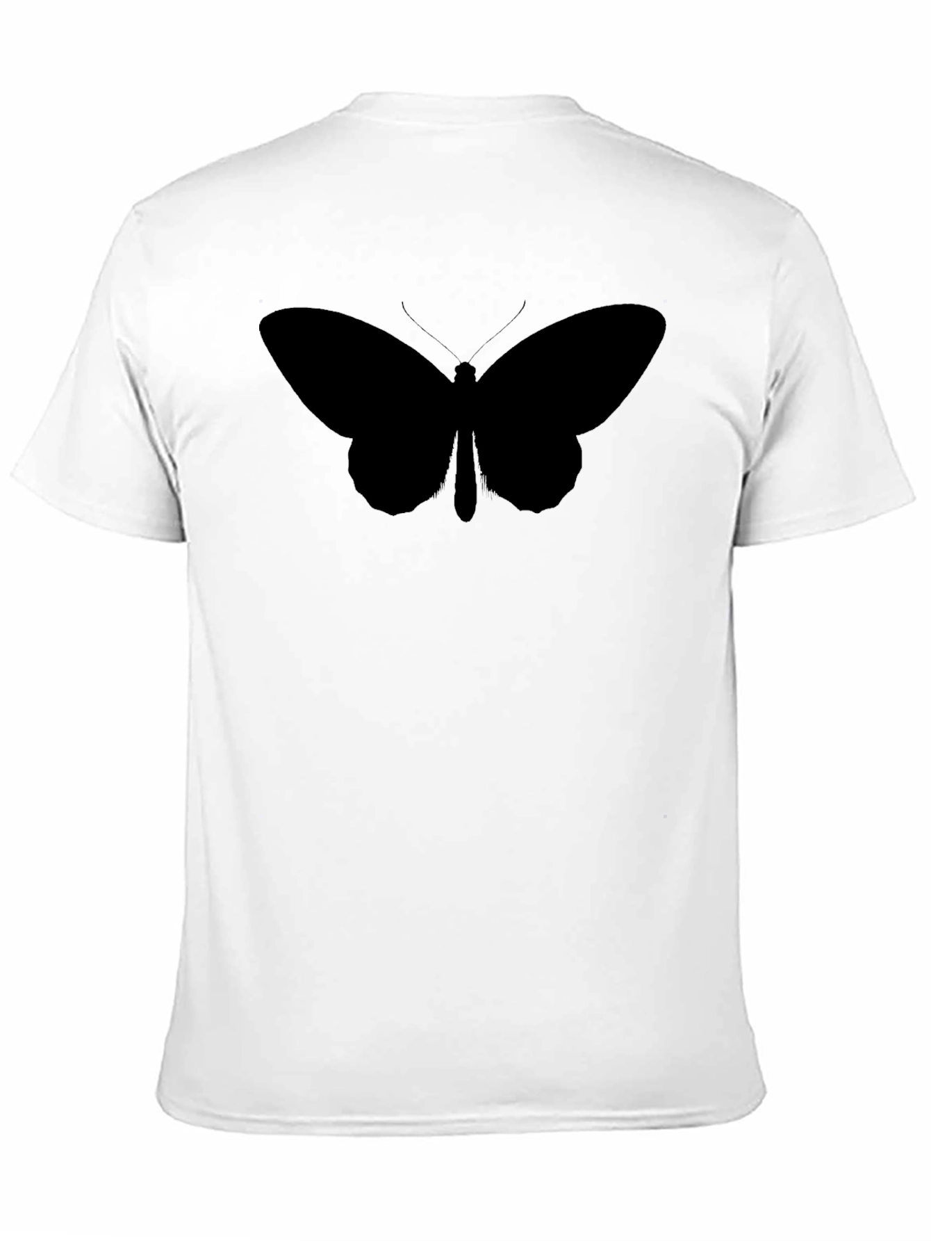 Butterfly Silhouette Black T-Shirt