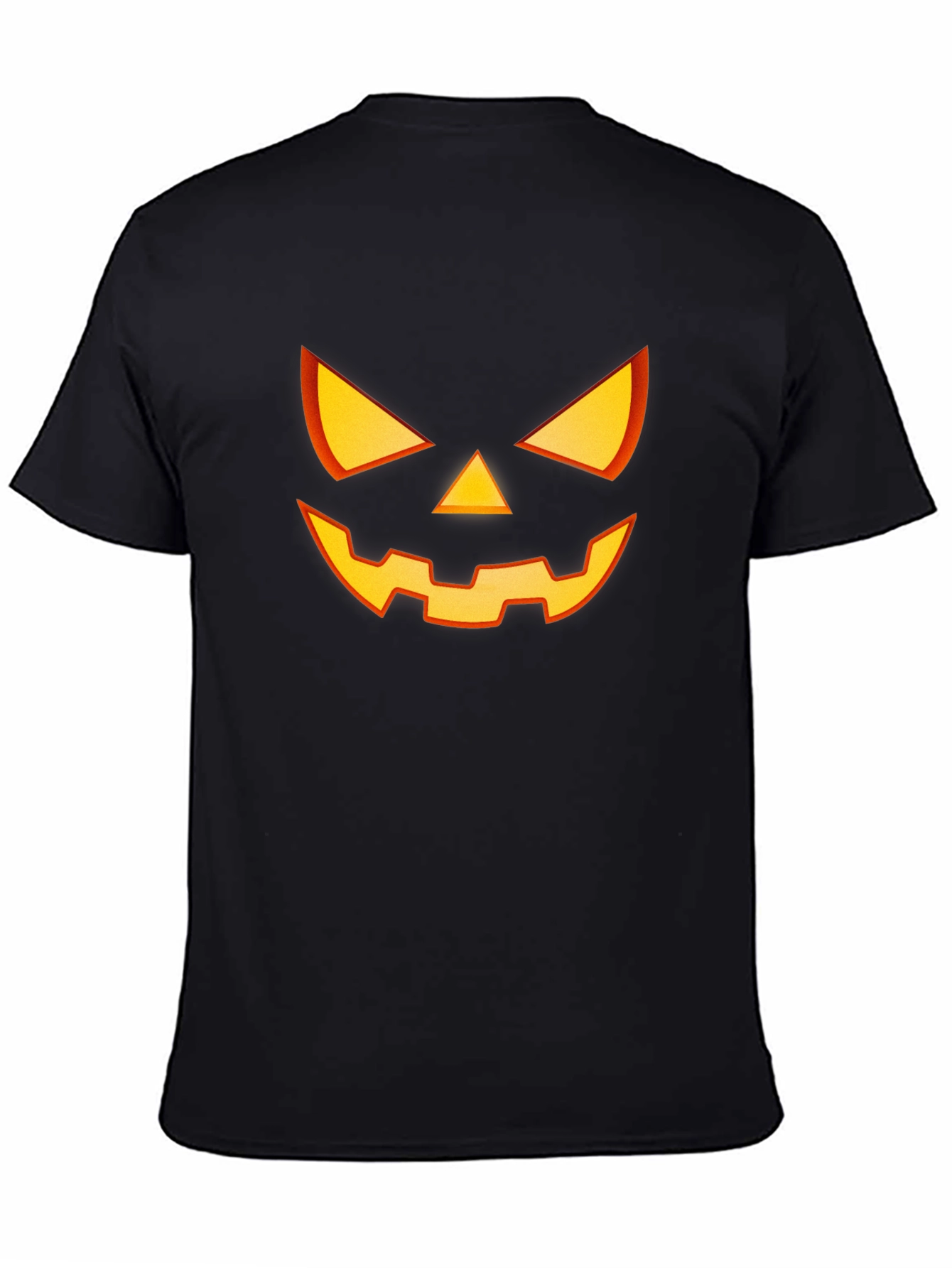 Halloween Pumpkin Face Graphic T-Shirt