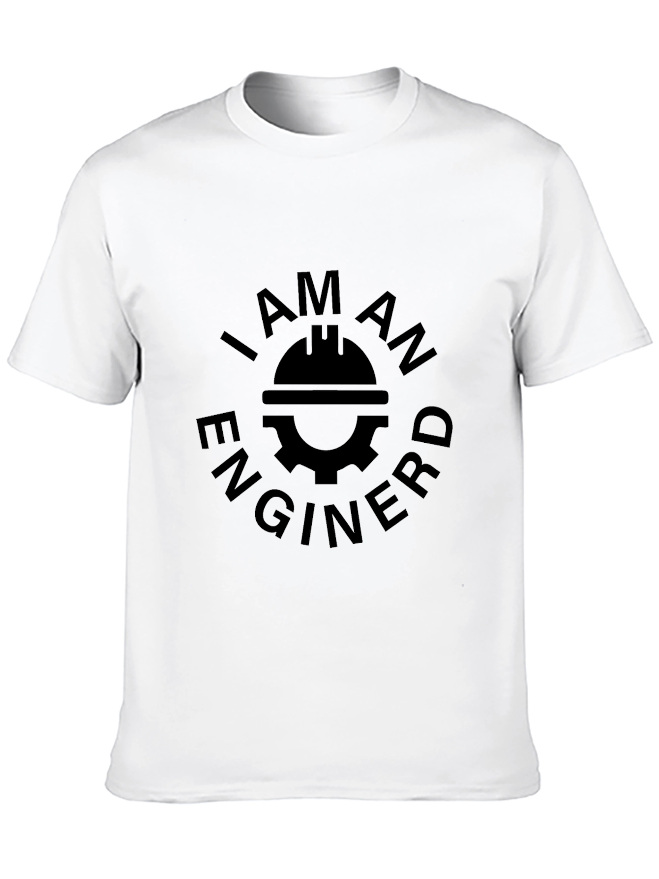 I Am An Engineer T-Shirt - Black Crew Neck