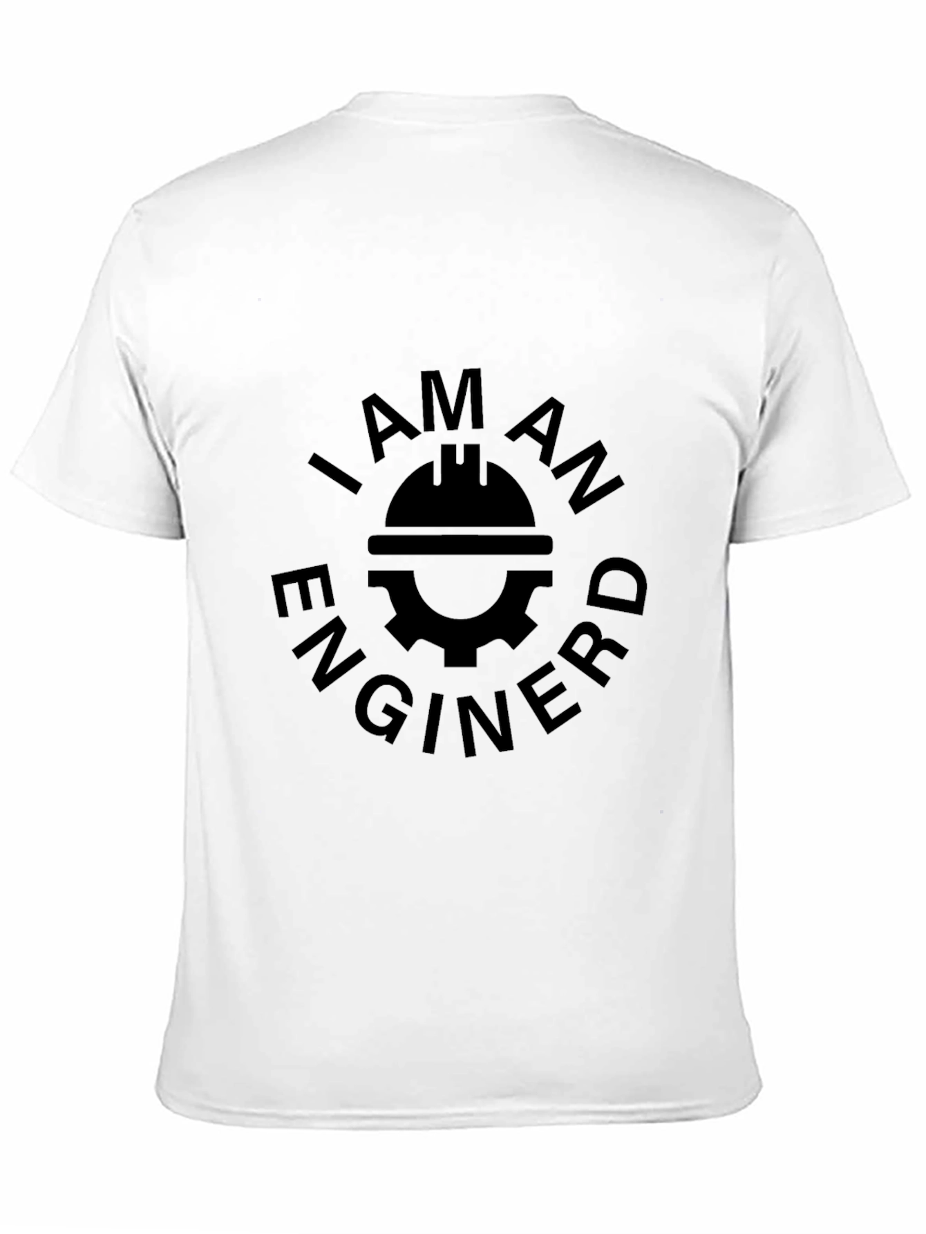 I Am An Engineer T-Shirt - Black Crew Neck