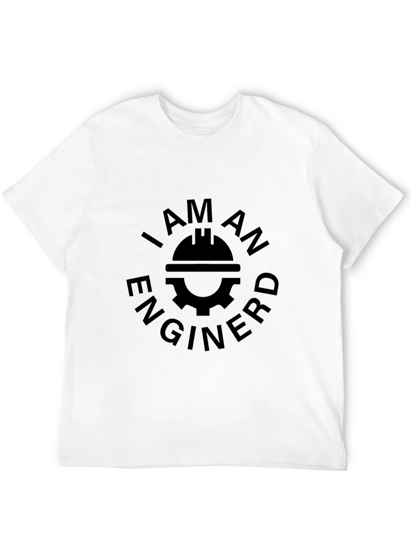 I Am An Engineer T-Shirt - Black Crew Neck