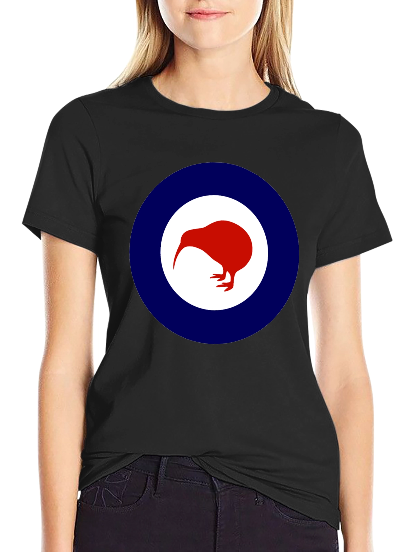 Kiwi Bird Graphic Tee - Stylish Roundel Design