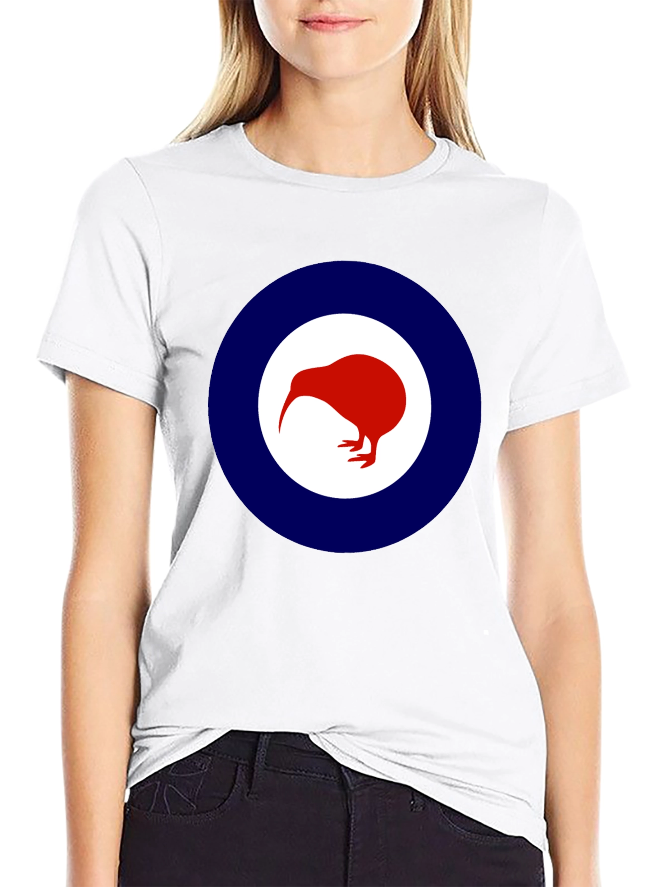 Kiwi Bird Graphic Tee - Stylish Roundel Design
