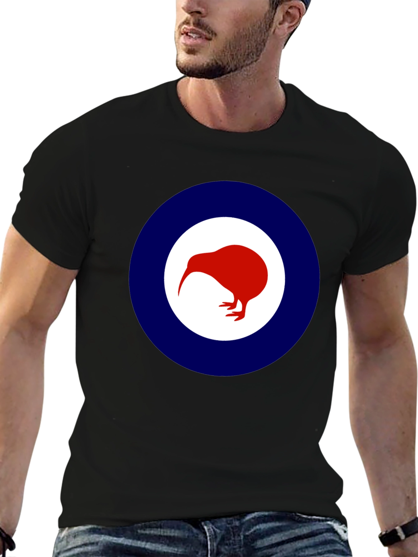 Kiwi Bird Graphic Tee - Stylish Roundel Design