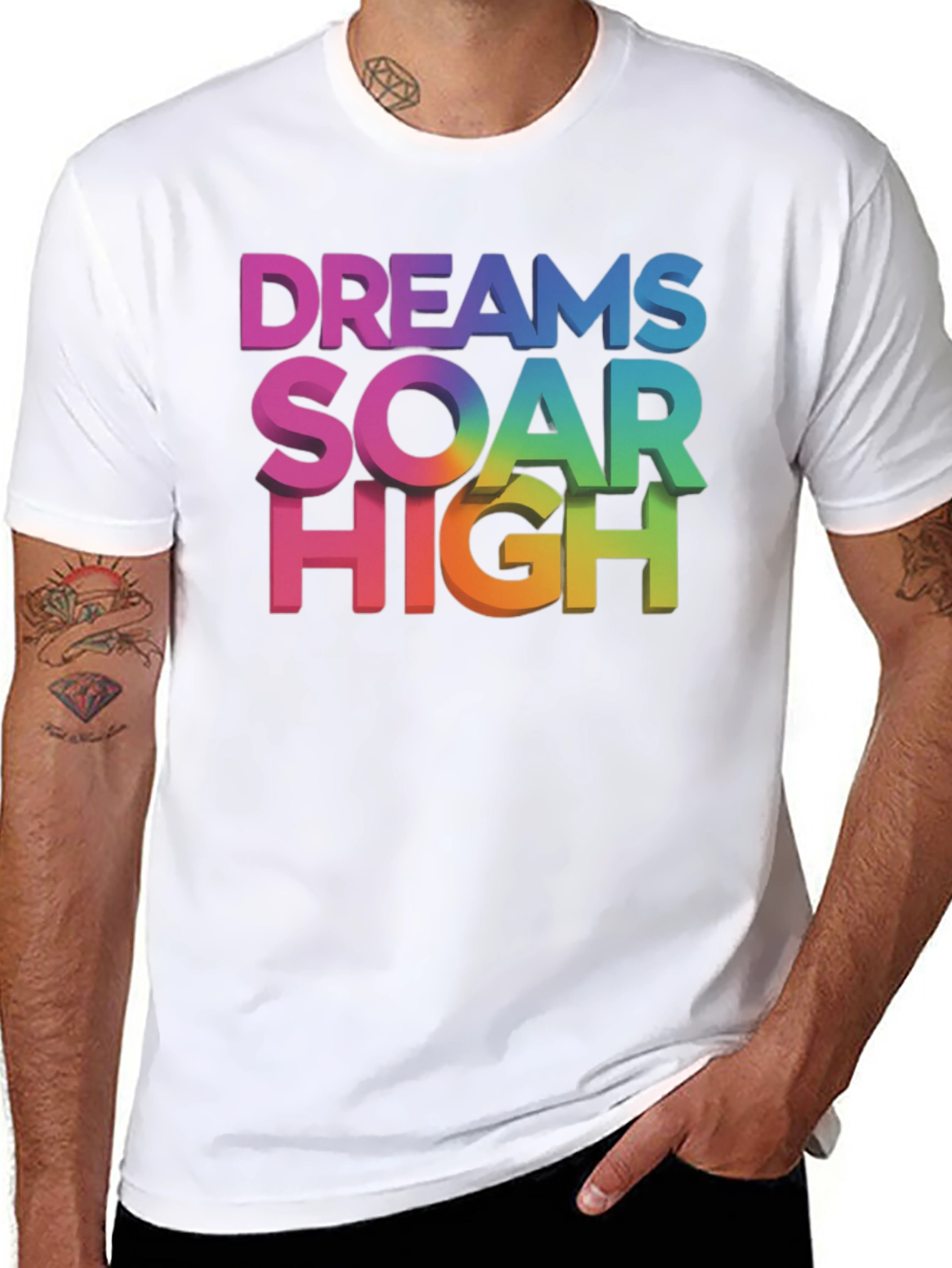 Dreams Soar High Graphic Tee - Black