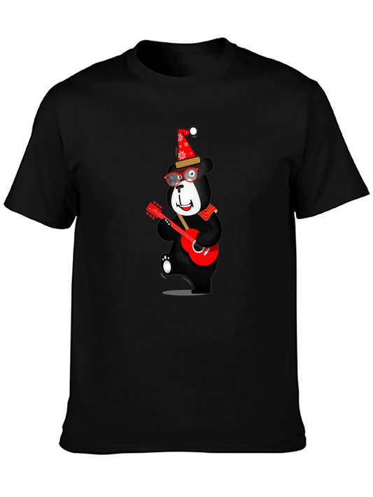 Festive Bear Guitar T-Shirt
