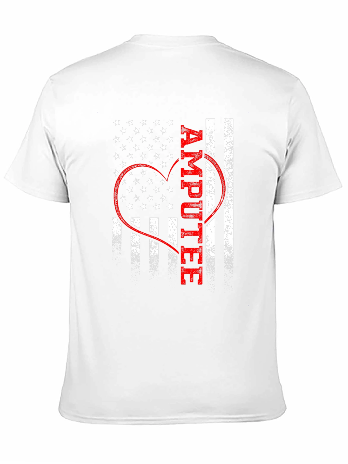 Amputee Patriotic Heart Graphic Tee