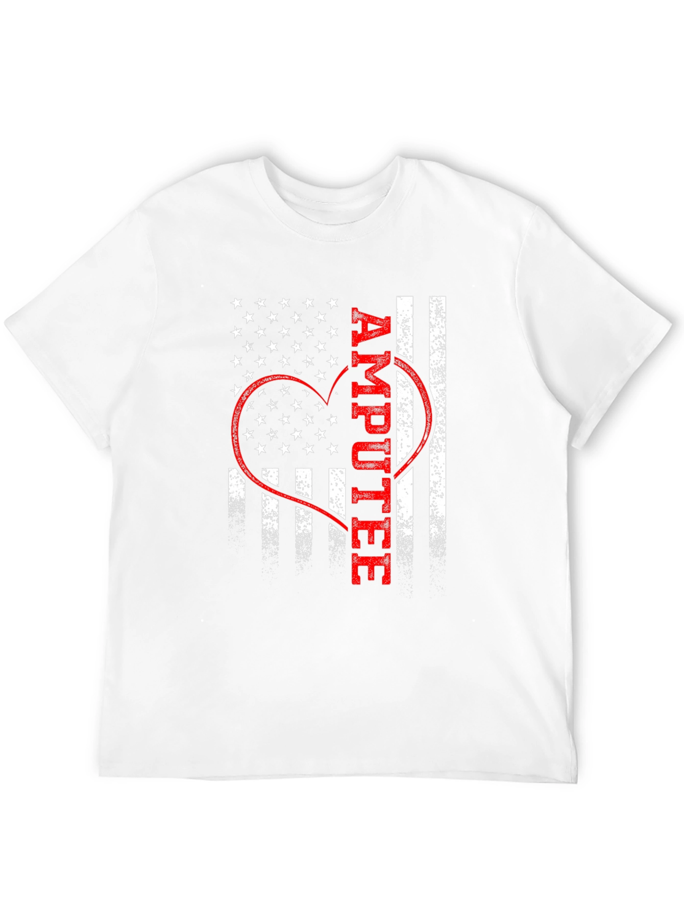 Amputee Patriotic Heart Graphic Tee
