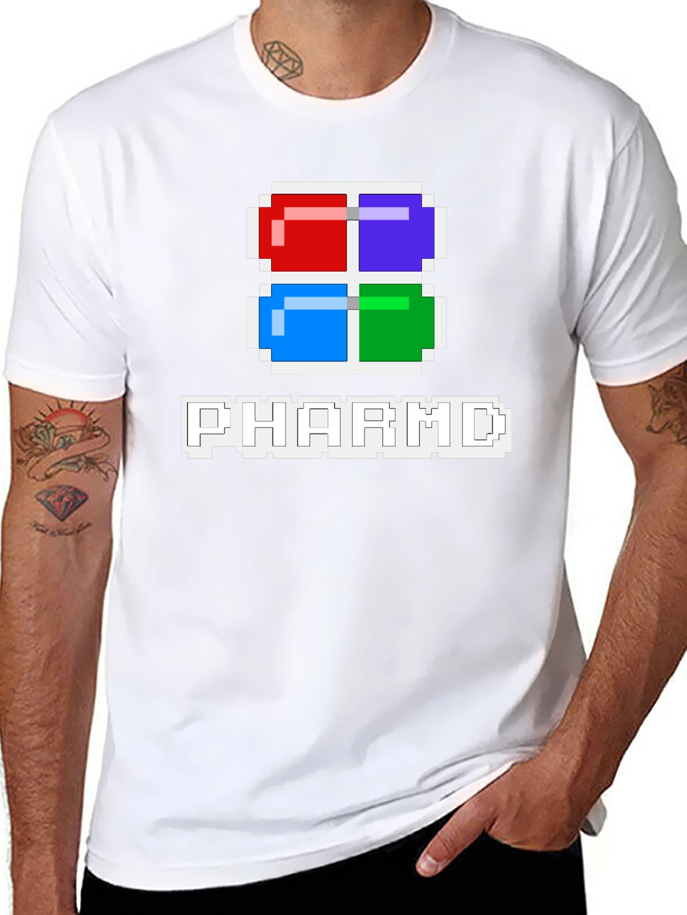 PharmD Pixel Pill T-Shirt - Gamer Style Tee