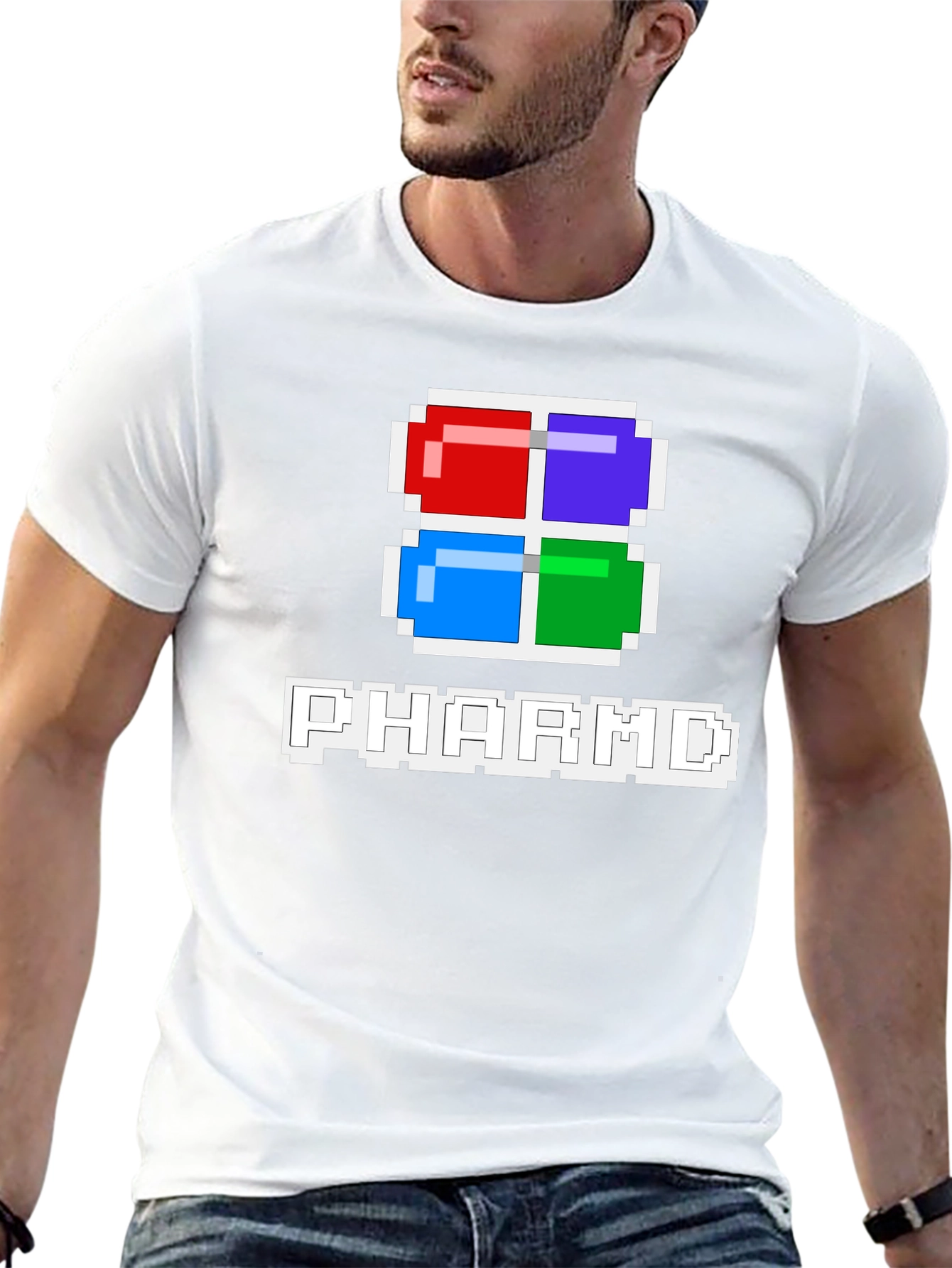 PharmD Pixel Pill T-Shirt - Gamer Style Tee
