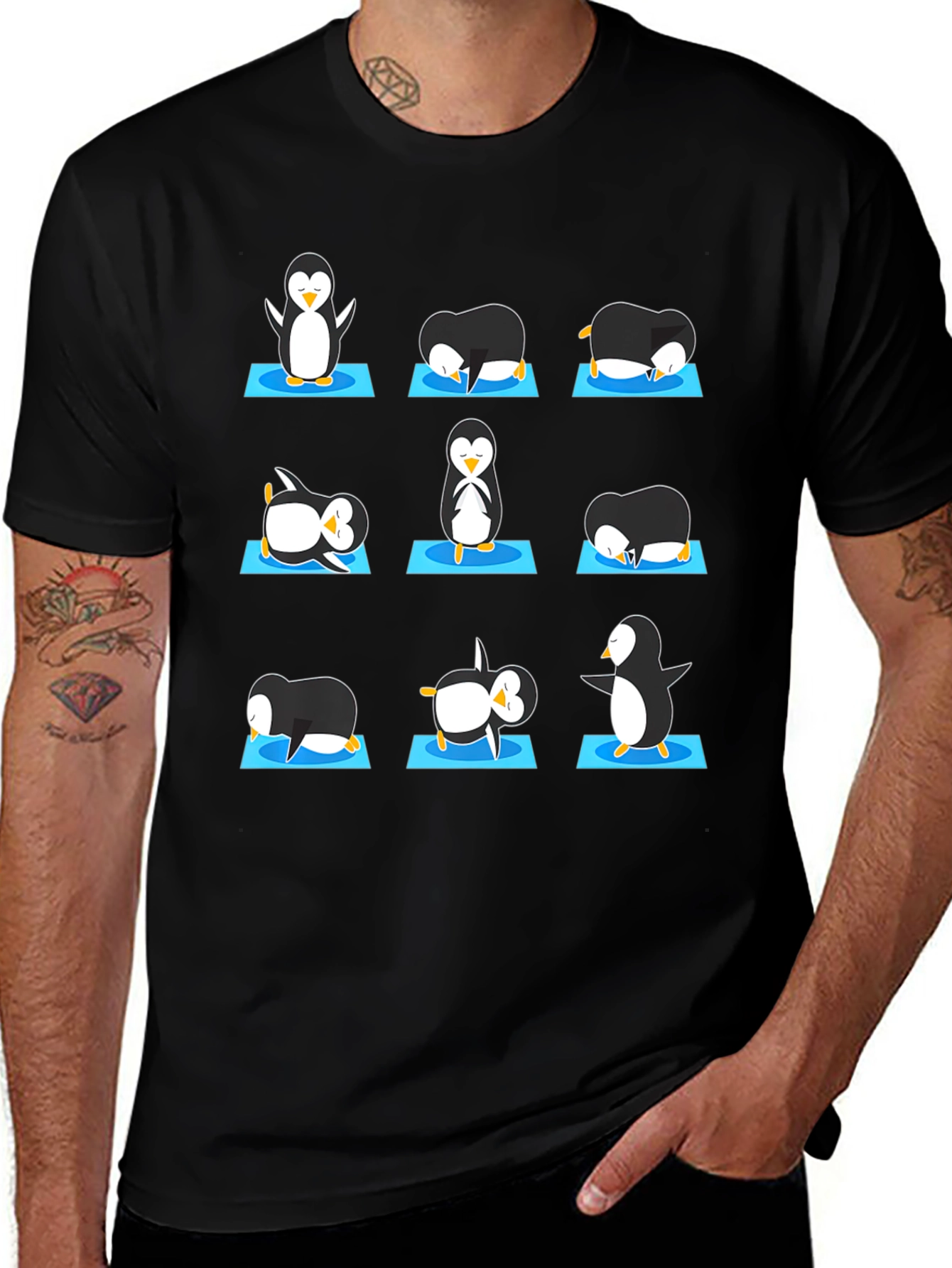 Yoga Penguin Graphic Tee