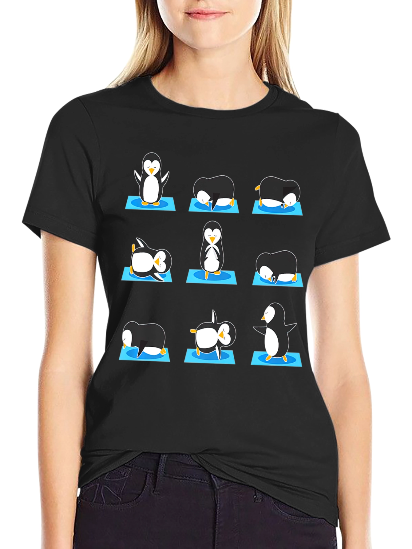 Yoga Penguin Graphic Tee
