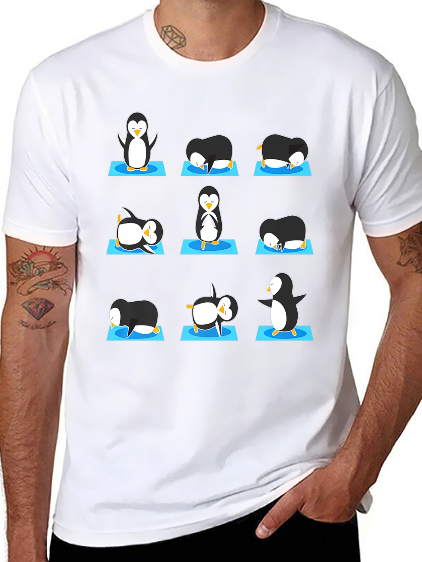 Yoga Penguin Graphic Tee