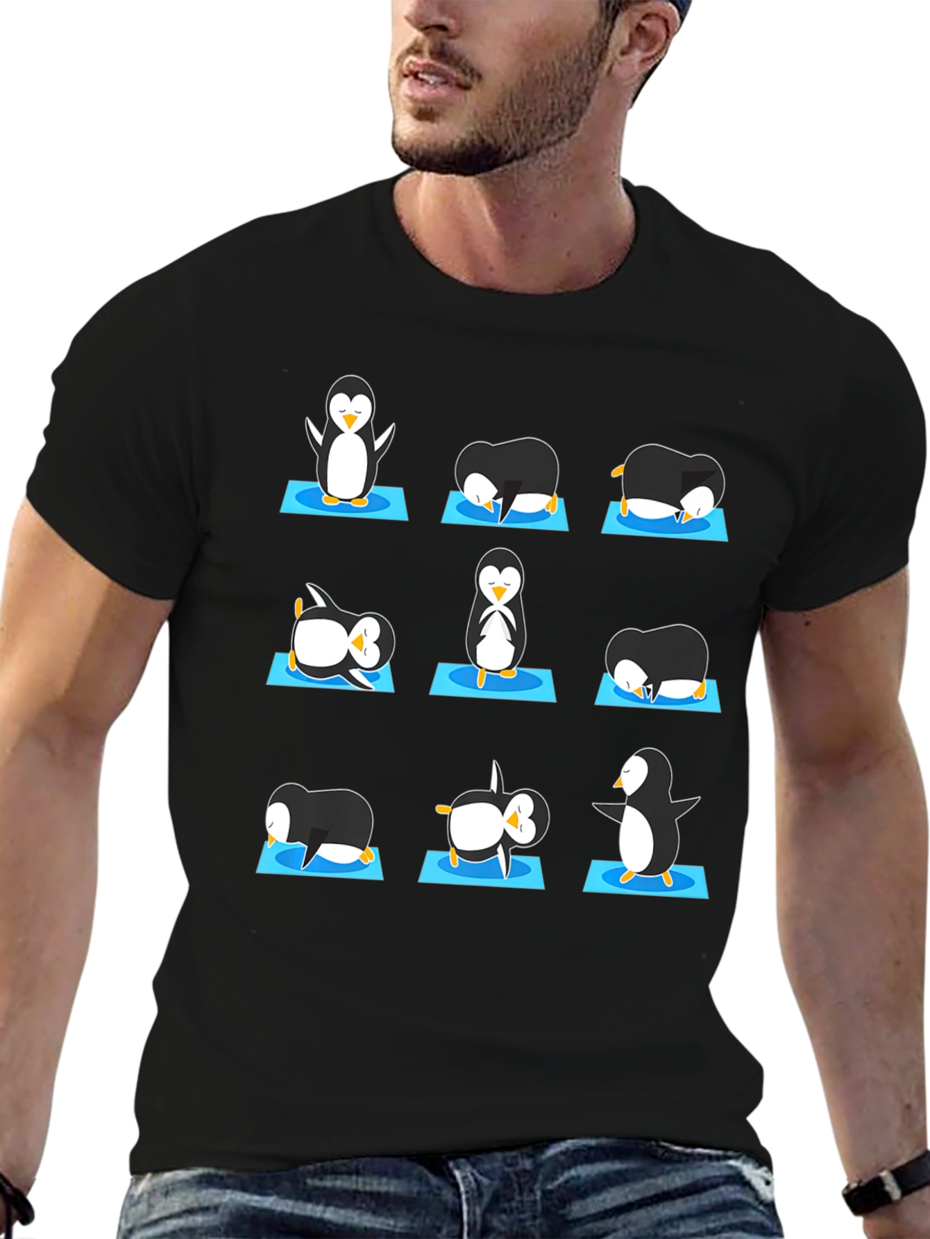 Yoga Penguin Graphic Tee