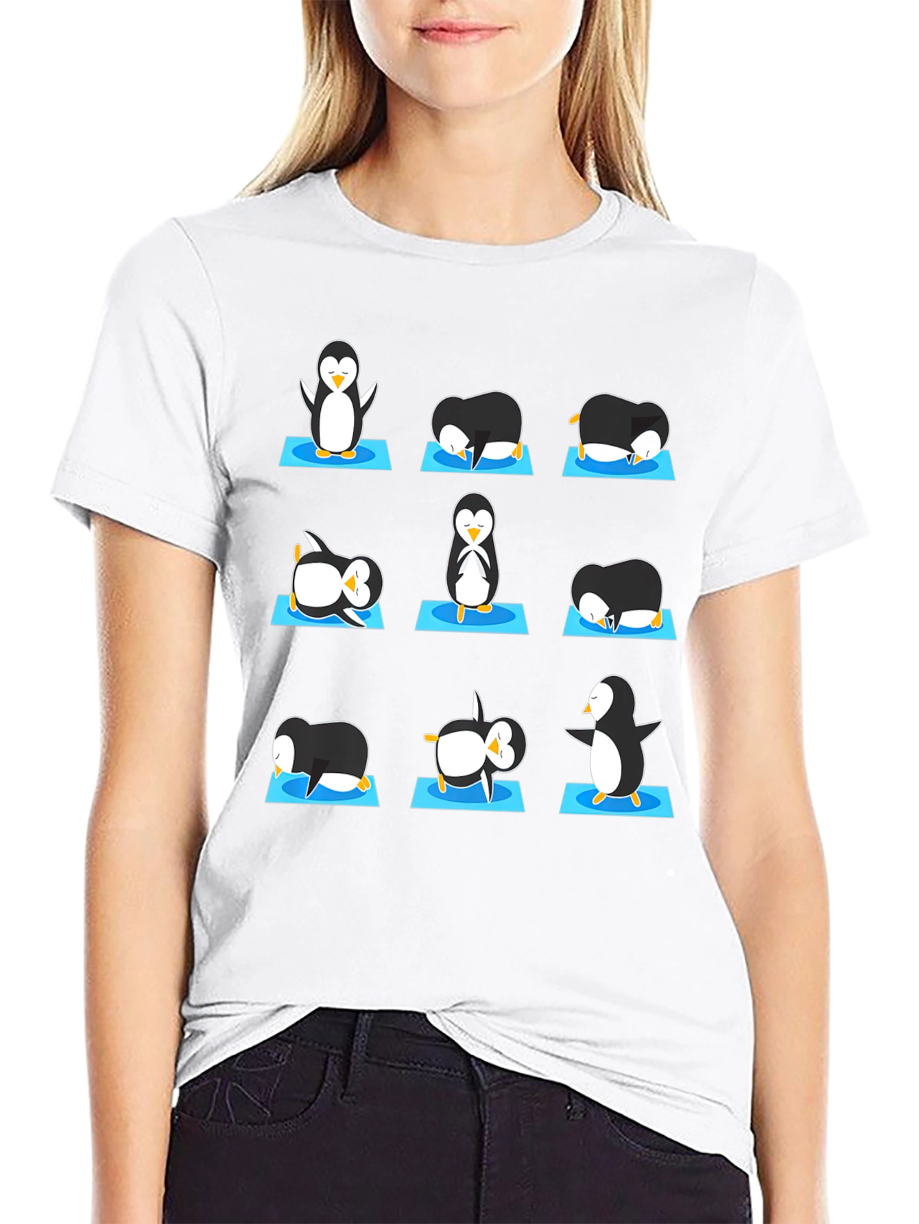 Yoga Penguin Graphic Tee